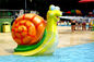 Ζωικά παιχνίδια 1.2m ψεκασμού νερού σαλιγκαριών λιμνών παιχνιδιού παιδιών μαξιλαριών παφλασμών νερού ύφους