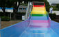 Οικογενειακή ευρεία φωτογραφική διαφάνεια φίμπεργκλας χρώματος ουράνιων τόξων παιδιών για το πάρκο Aqua